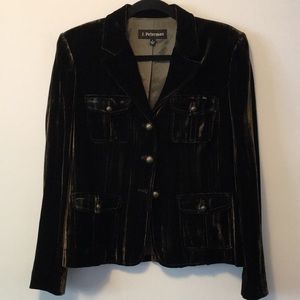 J. Peterman Velvet Blazer US 8